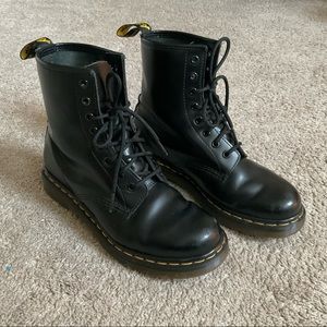 Doc Martens 1460 Smooth Leather Lace Up Boots
